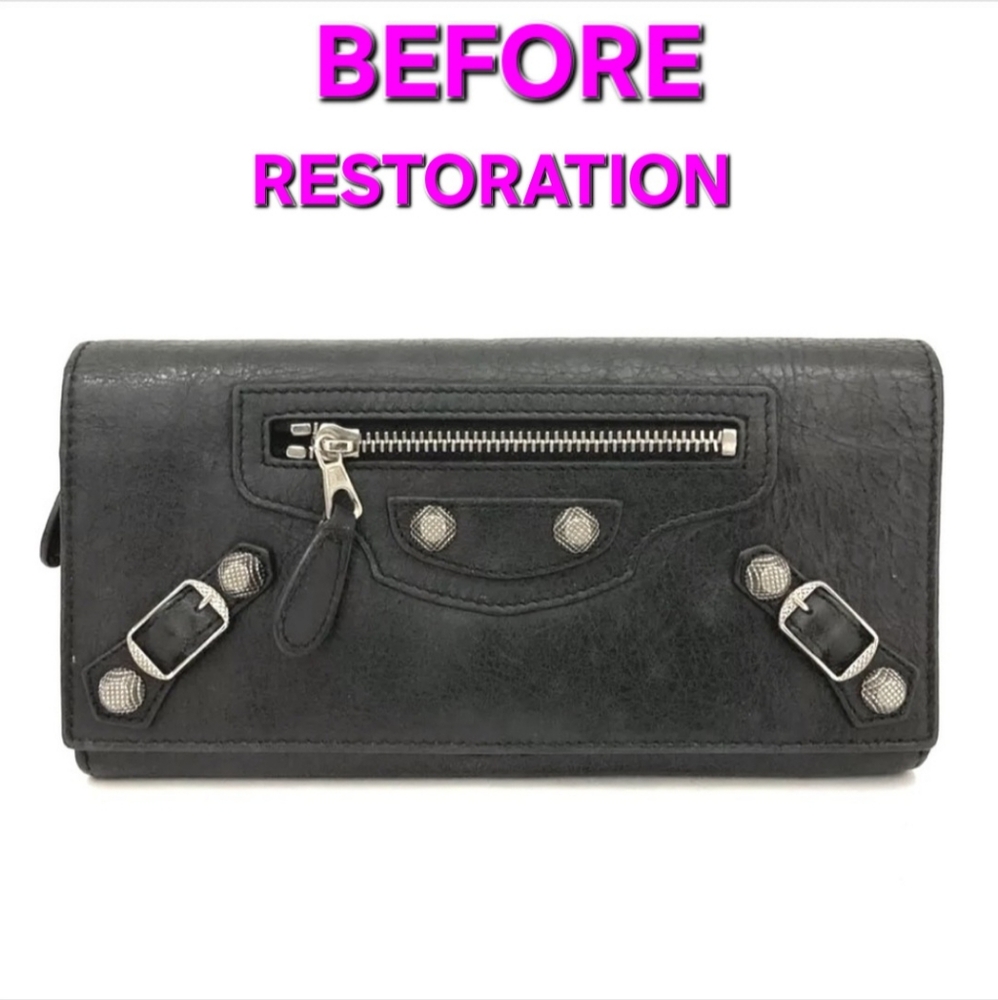 Balenciaga Black Moto Wallet - Picture 14 of 14